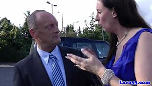 classy british milf in stockings gets her sweet spot fingered by eager hands