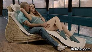 fervent teen chick spreads her tight slit for hardcore devirginizing action