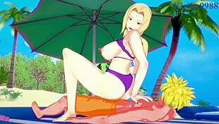 Tsunade and Naruto Uzumaki have intense sex in this Naruto hentai 😏💥