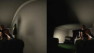 Nylon3D VR180 stereoscopic preview with a monster cock in retro action.