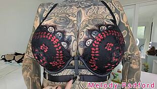 Melody Radford Tries On Black And Purple Lingerie And Micro Bikini Haul 😍👗