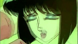 anime strapon fuck threesome with big tits 😍