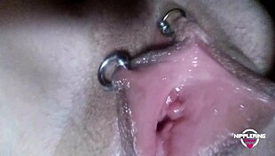 Kinky Mother Exploring Pierced Body In Homemade Compilation