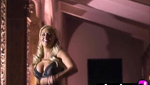 why is that big boobs blonde milf lindsey gayle evans taking off her lingerie and exposing her amazing naked body?