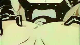 anime strapon fuck threesome with big tits 😍