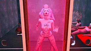 I became Harley Quinn's sex slave in this hentai parody.