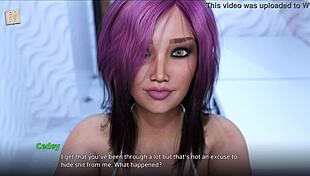 teen brunette with big tits and ass gets erotic homemade cartoon fuck