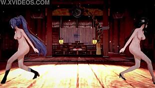 Check out these honkai star rail characters in hentai mmd action.