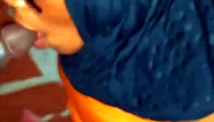 Hijab MILF Handles Black Cock with Oiled Foreplay.