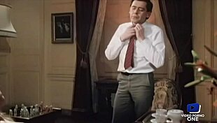 Marianne and Dominique Seduce Butler in Sexy Lingerie