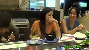 i picked up this thai asian for a quickie fuck. her tits bounced while sucking big cock.