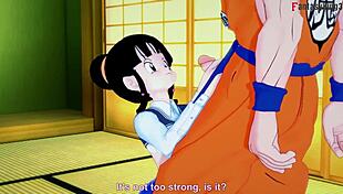 Chichi Interacts With Goku And Gohan In Dragon Ball Zex Fantasy Movie