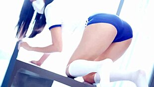 Japanese Cute Girl In Bondage Costume Rough BDSM Scene