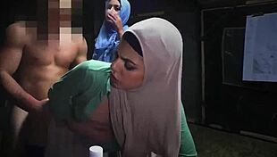 Whoa, Nude Arab Teen 18+ Sneaks Into Military Base!