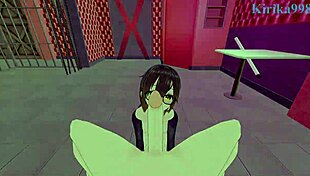 Kazama Iroha and Roboco-san have intense sex in Hololive Vtuber POV Hentai