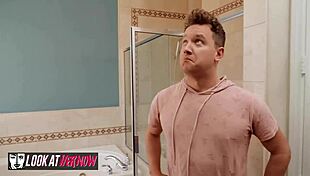 Hey, Vanessa Sky bangs client Van Wylde all over the house in wild action