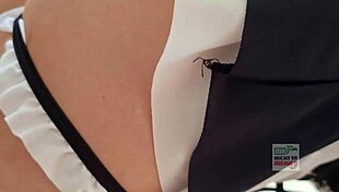 Sophie, the petite Mexican maid, gets creampied and left dripping