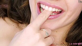 Petite newcomer shows her body in solo photoshoot