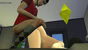 Alodia rides in this intriguing anime hentai scene