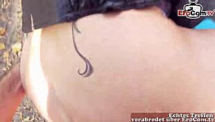 Yo, picked up this German mature housewife for a wild outdoor fuck in the park!