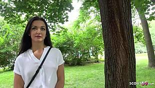 German Scout Picks Up Slim Pawg Brunette Zuzu For Rough Outdoor Choking And Gagging Fuck At Model Job