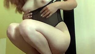 I feel so aroused watching Ritafox dance in sexy heels and clothes, showing her tits and ass.