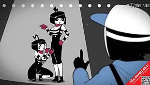 What are mime and dash up to in this hentai cartoon?
