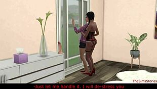 Straight Girl in Sims 4 Gets Seduced by Lesbian Prostitute for First Scissoring Experience.