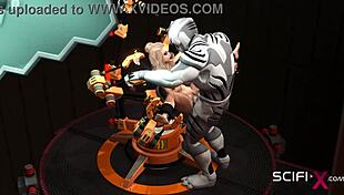 busty blonde bent over for android