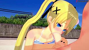 marie rose fucks in bikini on beach