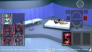 Poppi and Ari in the Heat Nightclub game