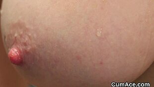 Unusual Centerfold Swallows Jizz Load on Her Face