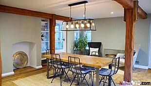 Aria and Madison are riding big cocks in this threesome creampie fun 😜