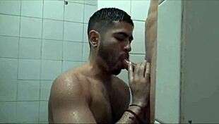 Watch These Latinos Fucking Hard in the Showers!