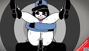 What are mime and dash up to in this hentai cartoon?