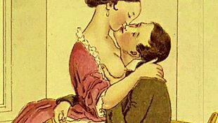 Vintage Illustration Of Antique Erotic Art