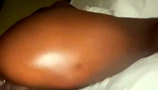 this fat ebony girlfriend with a sexy ass gets bent over and fucked doggy style by a big black cock, neighbors might hear