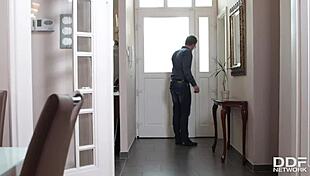 Chessie Kay Blows Four Huge Dicks in Orgy Cum Fill