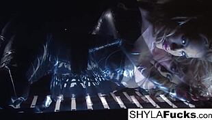 Sexy Shyla Stylez shows off big tits and blonde charm in wild fetish solo play. Her curves drive you crazy.