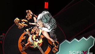 busty blonde bent over for android