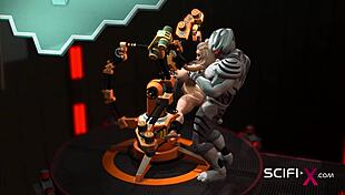 busty blonde bent over for android