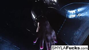Sexy Shyla Stylez shows off big tits and blonde charm in wild fetish solo play. Her curves drive you crazy.