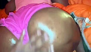 Big booty girlfriend teases friend with her ass in detailed scenes