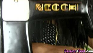 Look at these barefoot babes showing off their toes in a fetish solo.