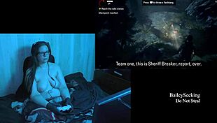 i can't stop staring at my big natural tits while playing alan wake