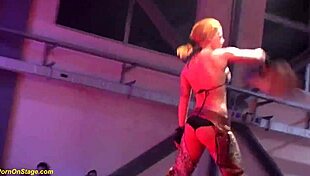 i witnessed a scandalous public flexi lesbian milf striptease with big tits, voyeur style... oh man