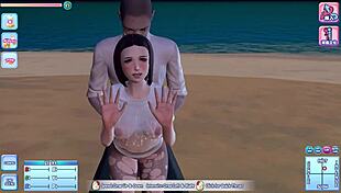 Hey, wanna see more sexy beach resort hentai with wild toys?