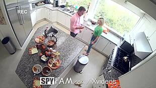 Spyfam Step Sis Fucked Hard In Kitchen On Thanksgiving