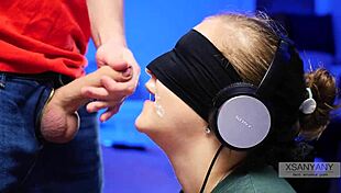 my best friend tricked me into tasting cum with tongue roleplay old blindfolded teen 18+