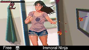 explore the adventures of the immoral ninja in this erotic comedy
